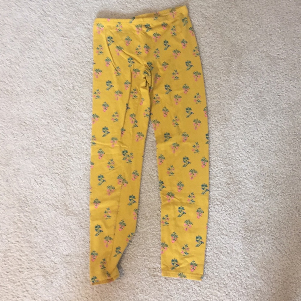 Old Navy gold/yellow with flower pattern